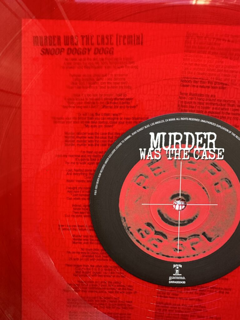 Murder Was The Case vinyl 2024 hidden lyrics